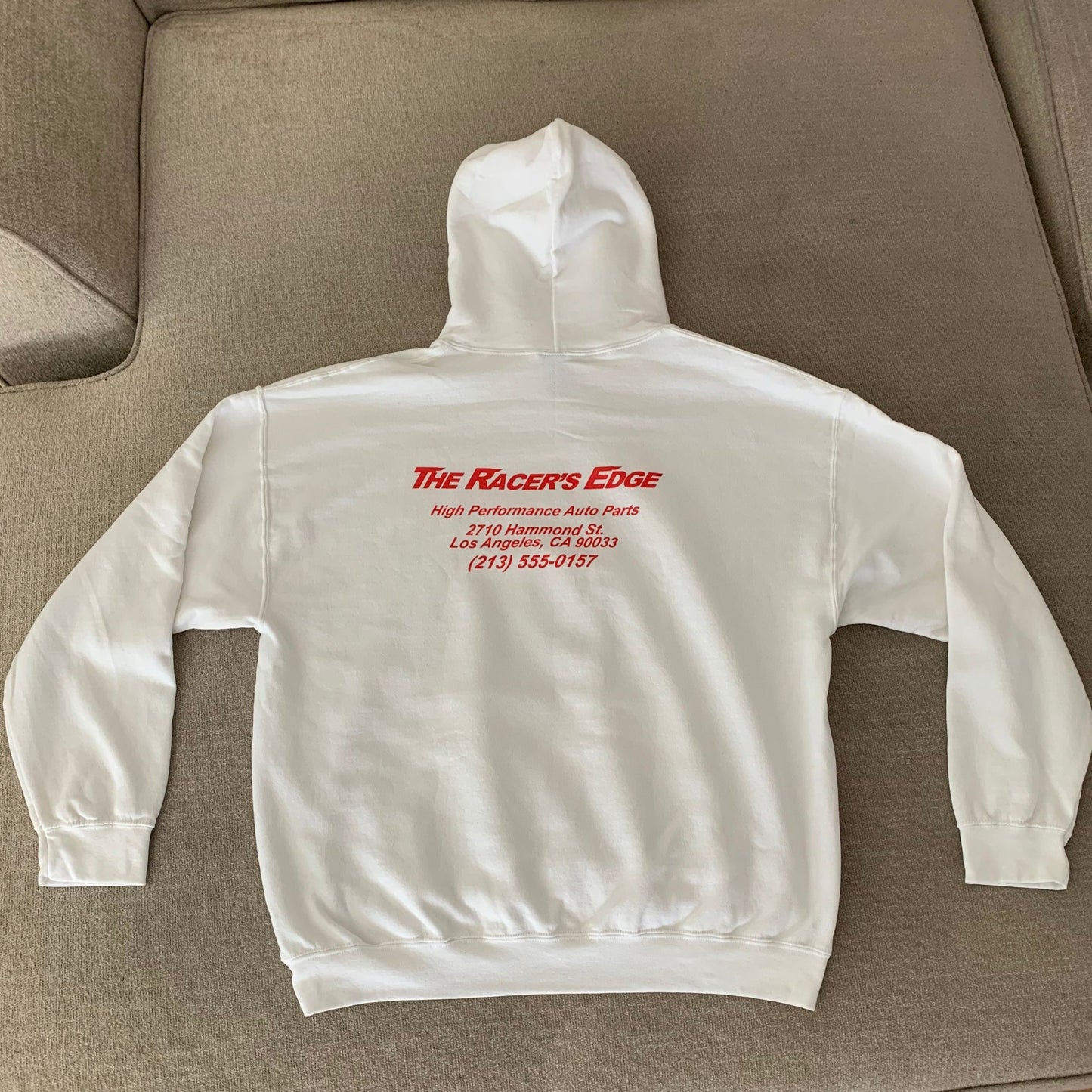 Racer's Edge Shop Hoodie - White