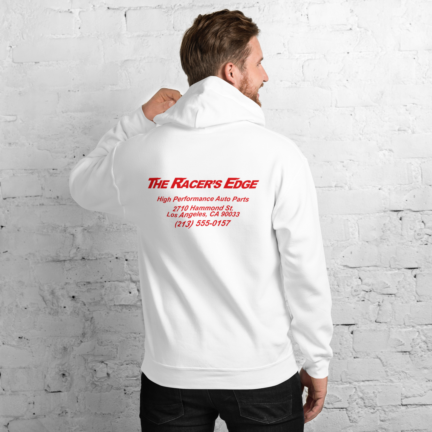 Racer's Edge Shop Hoodie - White